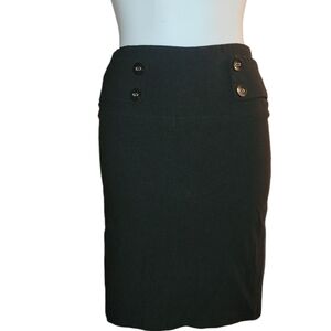 Black Knee-Length Pencil Skirt